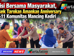 Polisi Bersama Masyarakat, Polsek Tarokan Amankan Anniversary ke-11 Komunitas Mancing Kediri
