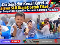 Tak Sekadar Kenal Kereta, Siswa SLB Diajak Cetak Tiket dan Belajar Keselamatan Bersama KAI Daop 7 Madiun