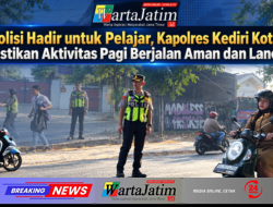 Polisi Hadir untuk Pelajar, Kapolres Kediri Kota Pastikan Aktivitas Pagi Berjalan Aman dan Lancar