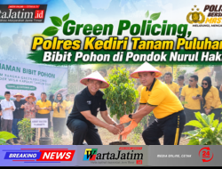 Green Policing, Polres Kediri Tanam Puluhan  Bibit Pohon di Pondok Nurul Hakim