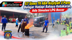 57 Siswa TK ABA Aisyiyah 3 Pare Belajar Hadapi Bahaya Kebakaran, Ada Simulasi LPG Bocor