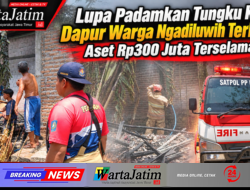 Lupa Padamkan Tungku Kayu, Dapur Warga Ngadiluwih Terbakar, Aset Rp300 Juta Terselamatkan