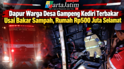 Dapur Warga Desa Gampeng Kediri Terbakar Usai Bakar Sampah, Rumah Rp500 Juta Selamat