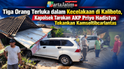 Tiga Orang Terluka dalam Kecelakaan di Kaliboto, Kapolsek Tarokan AKP Priyo Hadistyo Tekankan Kamseltibcarlantas