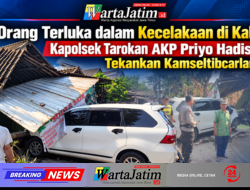 Tiga Orang Terluka dalam Kecelakaan di Kaliboto, Kapolsek Tarokan AKP Priyo Hadistyo Tekankan Kamseltibcarlantas