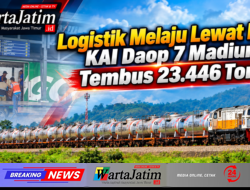Logistik Melaju Lewat Rel, KAI Daop 7 Madiun Tembus 23.446 Ton