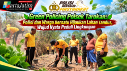 Green Policing Polsek Tarokan: Polisi dan Warga Bersatu Hijaukan Lahan Tandus, Wujud Nyata Peduli Lingkungan
