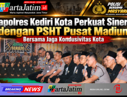 Kapolres Kediri Kota Perkuat Sinergi dengan PSHT Pusat Madiun, Bersama Jaga Kondusivitas Kota