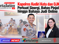 Kapolres Kediri Kota dan OJK Perkuat Sinergi, Bahas Pinjol hingga Bahaya Judi Online