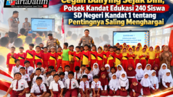 Cegah Bullying Sejak Dini, Polsek Kandat Edukasi 240 Siswa SD Negeri Kandat 1 tentang Pentingnya Saling Menghargai