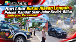 Hari Libur Bukan Alasan Lengah, Polsek Kandat Sisir Jalur Kediri–Blitar Antisipasi Kerawanan
