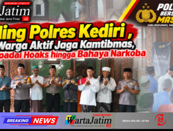 Jumling Polres Kediri , Ajak Warga Aktif Jaga Kamtibmas, Waspadai Hoaks hingga Bahaya Narkoba