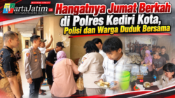 Hangatnya Jumat Berkah di Polres Kediri Kota, Polisi dan Warga Duduk Bersama