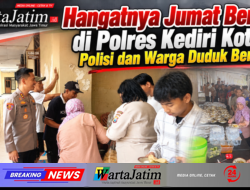 Hangatnya Jumat Berkah di Polres Kediri Kota, Polisi dan Warga Duduk Bersama