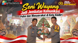 Seni Wayang Jadi Jembatan Komunikasi Polisi dan Masyarakat di Kota Kediri
