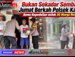 Bukan Sekadar Sembako, Jumat Berkah Polsek Kandat Bawa Kepedulian untuk 20 Warga Ringinsari