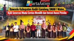 Bawaslu Kabupaten Kediri Gandeng SMAN 1 Wates, Ajak Generasi Muda Cerdas Memilih dan Berani Awasi Pemilu