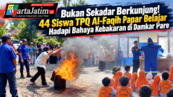 Bukan Sekadar Berkunjung! 44 Siswa TPQ Al-Faqih Papar Belajar Hadapi Bahaya Kebakaran di Damkar Pare