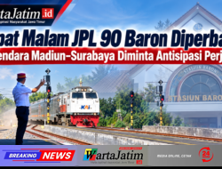 Empat Malam JPL 90 Baron Diperbaiki, Pengendara Madiun–Surabaya Diminta Antisipasi Perjalanan