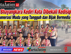 Saka Bhayangkara Kediri Kota Dibekali Kedisiplinan, Jadi Generasi Muda yang Tangguh dan Bijak Bermedia Sosial